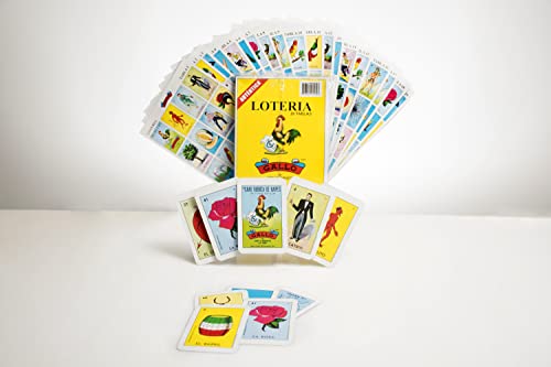 image for Don Clemente Autentica Loteria Mexican Bingo Set 20 Tablets Colorful a