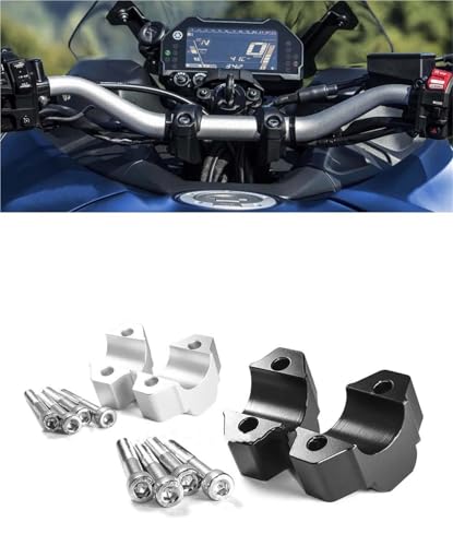 Abrazadera elevadora de manillar en aluminio plata para Yamaha Niken 850 2