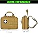 Molle Ifak Pouch Rip Away, Molle Medical Pouch, Tactical First Aid Pouches Empty, Coyote Belt Med Blowout Emt Bag Empty for Hiking Camping (TAN)