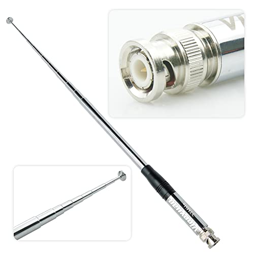 QYT CB-27 CB-58 27MHz CB Antenne Radio Télescopique 150cm/59.05 Pouces BNC Connecteur Mâle Antenne Radio pour Motorola Kenwood ICOM IC-V8 IC-V80 IC-V82 Antenne Radio Cover