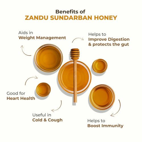 Image of Zandu Sundarban Forest Honey 500g | Pollen Rich Mangrove Honey | Signature Taste | No Sugar Adulteration | Antioxidant-Rich