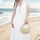 Ynport Crefreak Damen Strandtasche aus Stroh - Sommer Hobo Umhängetasche mit Schleifendetail, Handtasche mit Tragegriff oben für den Reiseurlaub, Beige