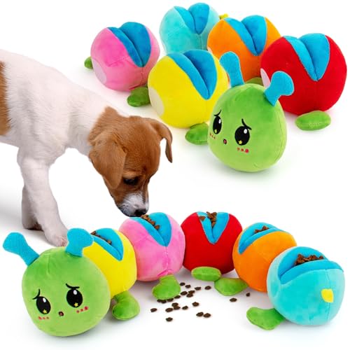 AWOOF Dog Snuffle Toy Squeak Dog Toys for Stress Release & Boredom Relief Dog Puzzle IQ Training Snuffle Foraging Instinct Training Detachable Puzzle Enrichment for Medium Small Dogs
