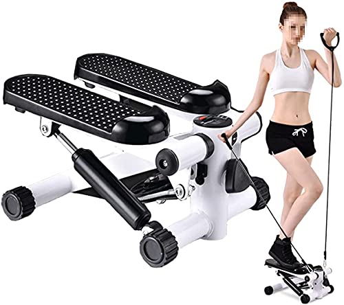 Frixen Fitness Stair Stepper for Women and, Mini Stepper Air Climber Step Fitness Exercise Machine Height Adjustable Stepper with LCD Monitor and Resistance Bands