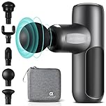 arboleaf Mini Massage Gun Deep Tissue, Muscle Massage Gun with Case, 5 Silicone Massage Heads, 3200rpm Powerful Massager Gun for Muscle Pain Relief, Gifts for Men Women