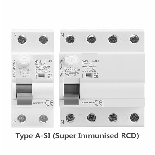 Disjoncteur GYL9 A-SI électromagnétique 2P 63A 30mA pour protection domestique - 2