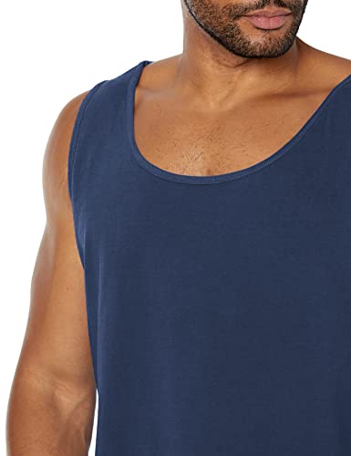 Image of Comfort Colors Men's Adult Pocket Tank Top, Style 9330 (Large, True Navy)