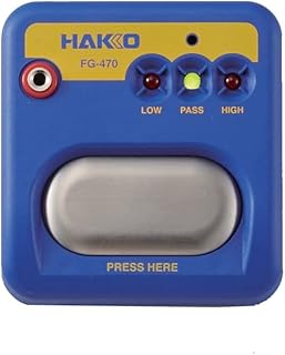 Hakko FG470-02 System Tester, ESD Wrist Strap Tester, Banana Plug, 9volt Included