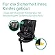 Bebeconfort RevolveFix Plus 360 i-Size, Autositz 360 Drehbar, 0–12 Jahre, 40–150cm, ISOFIX Kindersitz, Stützbein-Installation, 360-Grad-Drehung, 8 Liegepositionen, 12 Kopfstützenpositionen, Full Black