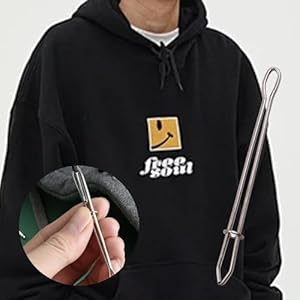 CUHZA Koord voor joggingbroek, 8 stuks koord voor broekband, katoenen koord van metaal, vervangende snaren van katoen met 1 x insteekker, voor sportbroeken, broeken, sweatshirts, jassen, handtassen
