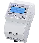 Drehstromzähler [SDM54] 3TE digitaler 2 Tarif Stromzähler für Hutschiene, Multifunktional, Bidire...