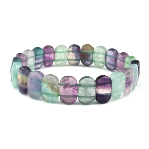 JMRM Multi Fluorite 10mm Faceted Flat Bead Bracelet for Unisex (B0BB2RWPV9) Amazon Price History, Amazon Price Tracker