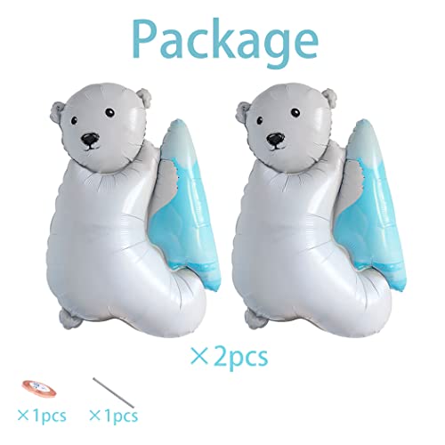 Polar Bear Balloon Animal Balloon Bear Foil Balloon For Kid Birthday Party Decoration #TOP3