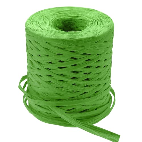 Image of 218 Yards Raffia Paper Craft Ribbon Packing Paper Twine, 1 /4 Inch by 218 Yards