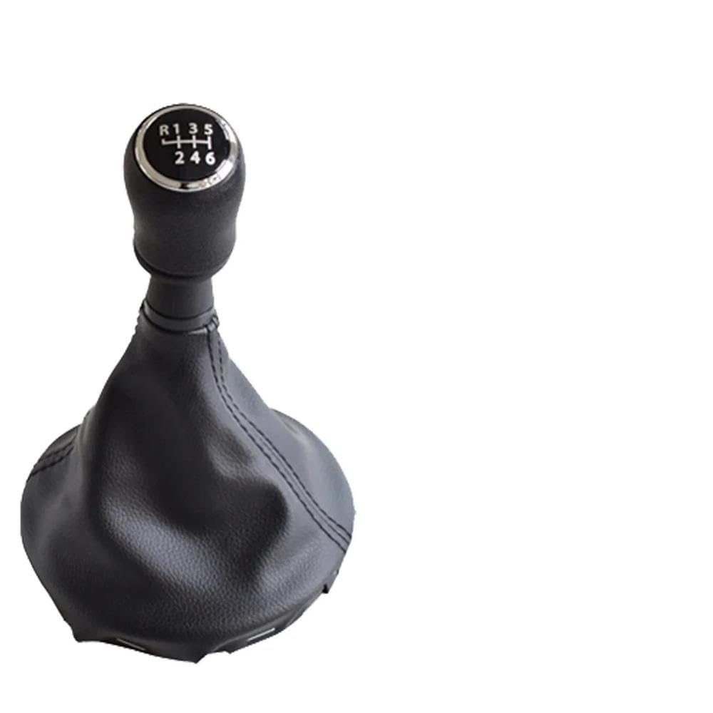 Fsozdbbpl One Color Automotive Parts For Transporter T5 T5.1 T6 Gp 2003-2011 Gear Stick Shift Knob Leather Gaiter Boot Cover Car 5 6 Speed(Black 6 Speed)