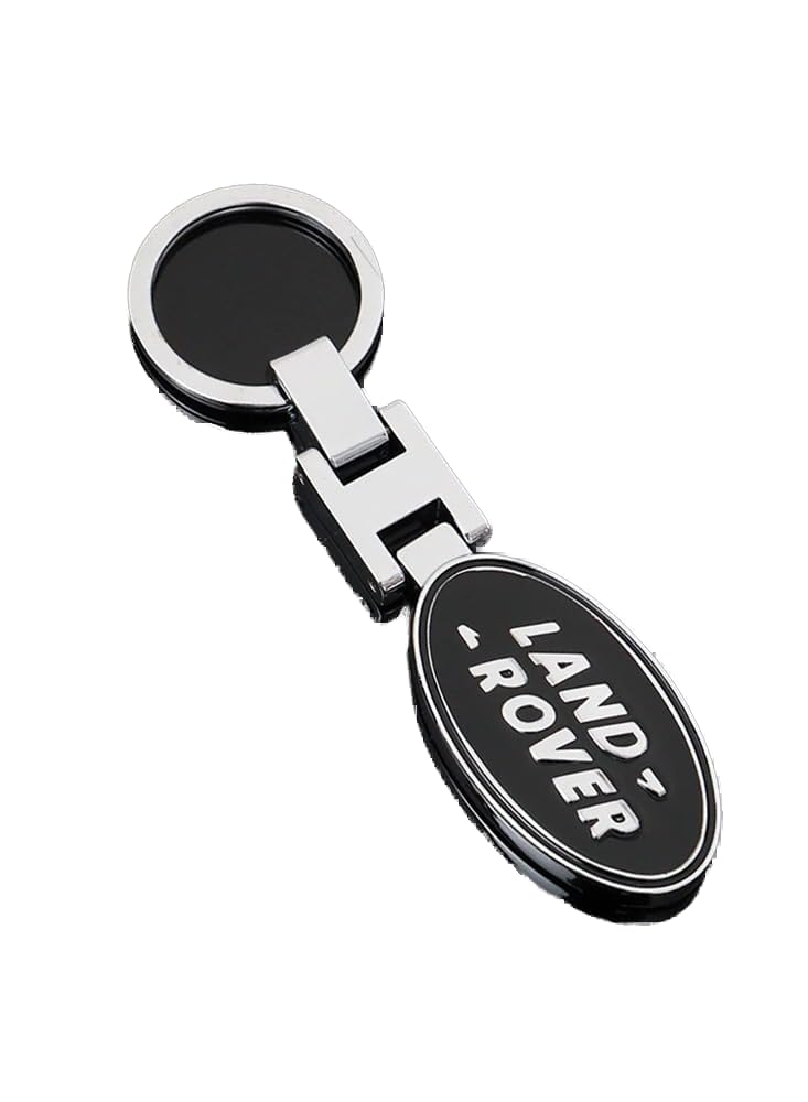 Car Keychain, Car Keyring for Men with Land Rover logo, KeyChain For Land Rover Men Women Car Accessories, Black