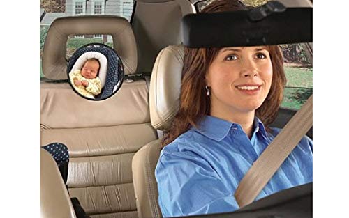 Espelho Redondo Banco Traseiro, KaBaby, Preto