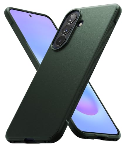 Image of Ringke Onyx for Samsung Galaxy A57 [Anti-Fingerprint Texture] Slim-Fit Lightweight Shockproof Protective Case Back Cover with Non-Slip Side Grip - Dark Green
