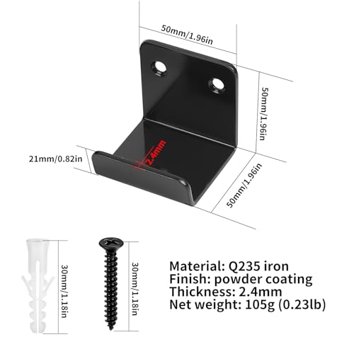 Xingwenhao Schwerlast Haken, 8 Stk U Winkel, U Haken, 50mm Keramikfliesen Halterungen, Metall Wandhaken Gerätehalter Halterung zum Aufhängen für Wohnküche Badezimmer Küche Garage Aufhängerhaken