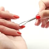 Lamkrtlp Zestaw do usuwania skórek, 2 Sztuk Stal nierdzewna Push skórek Profesjonalny do Manicure i Pedicure