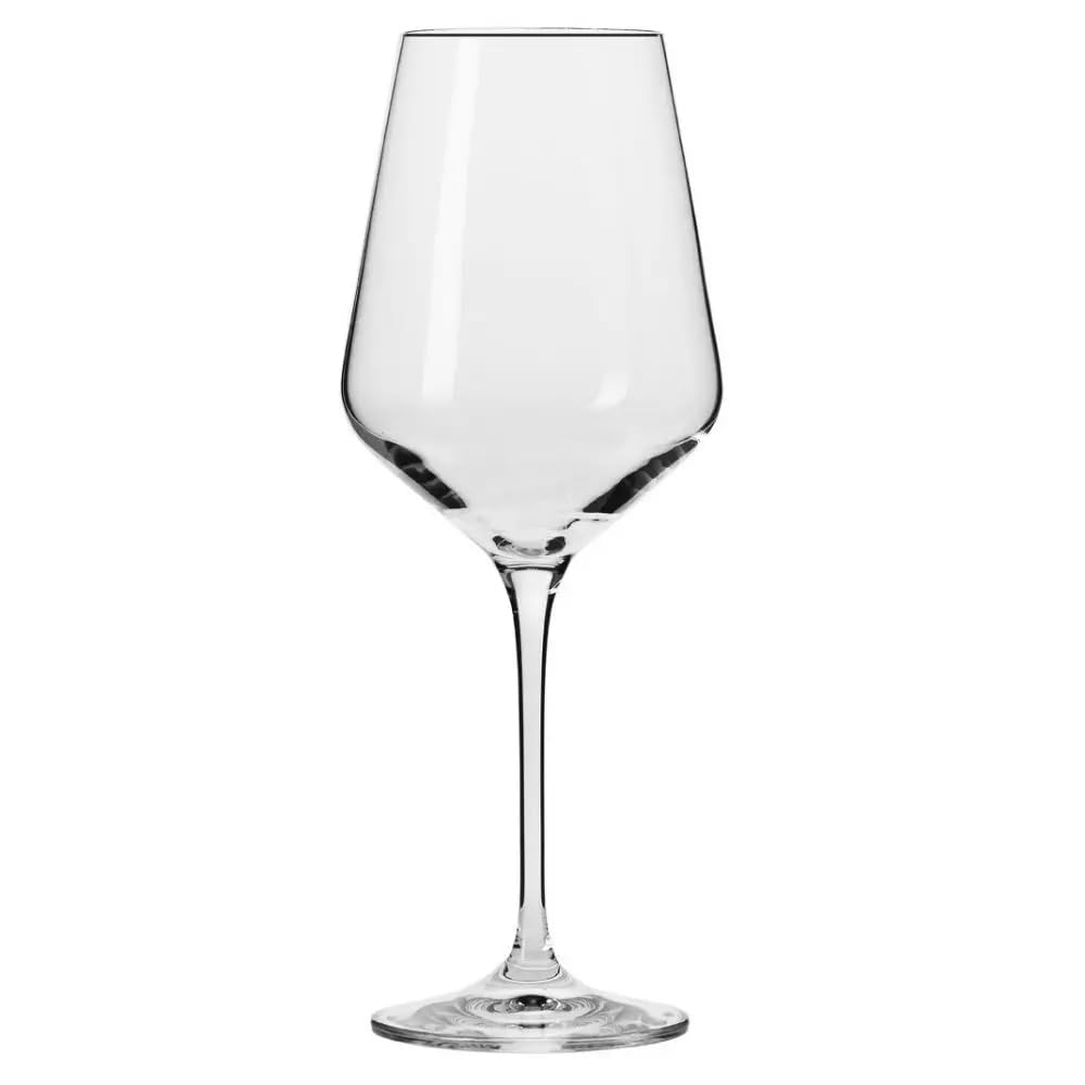 Krosno Weißweingläser 450 ml – 6 Stück – Avantgarde Kollektion – bleifreier Kristall – Elegantes Design und schlanke Silhouette