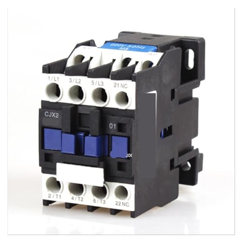 Contacteur CA CJX2-1810 220V NO pour fixation sur rail DIN triphasé