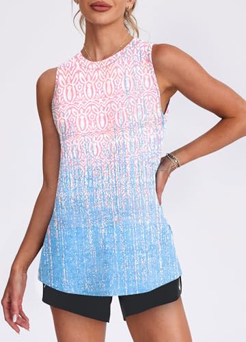 Image of Womens Workout Tank Tops Lightweight Sleeveless Shirts for Women Loose Fit Tops for Athletic Running Tennis Yoga