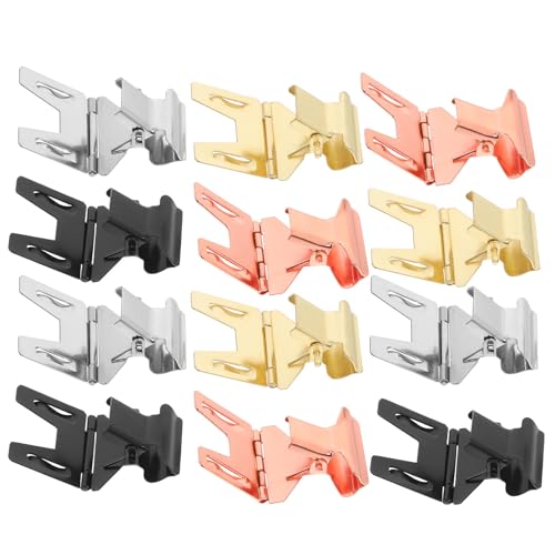 Image of TOKIDNY 12Pcs Rotatable Metal Sign Clips Iron Display Clips for Bread Shop Price Tags with Portable Design for Retail Merchandising