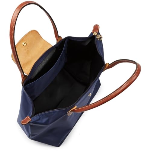 Longchamp Mixed Media Shoulder Handbag