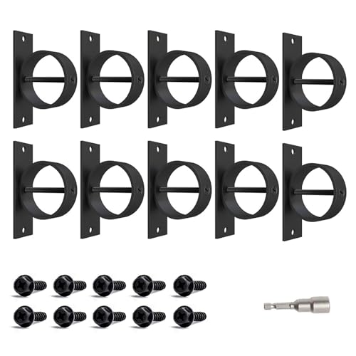 Ancrage mural robuste : vis de fixation noires x10 pour cordes et charges - 2