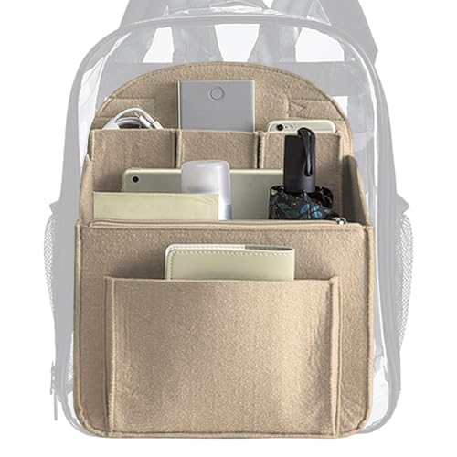Bag Insert Organizer - Travel Backpack Purse Liner With Multi-Pocket for Rucksack and Shoulder Bag