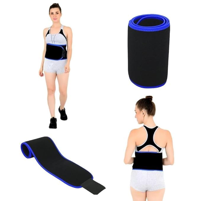 Image of Weight Loss Hot Slimming Belt for Men, Women Belly Sweat Slim Belt Neoprene Fat Burning Sauna Waist Trainer Healthy Sweat, Weight Loss, Lower Back Posture