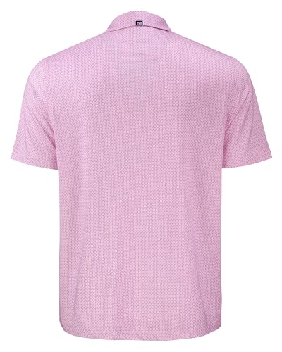 Polo para hombre Cutter & Buck Pike Eco Diamond Dot Print reciclado talla X-Large color Gelato miniatura 2