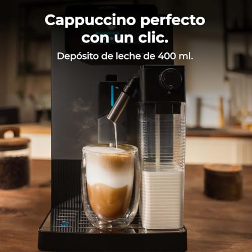 Cecotec Cafetière Superautomatique Cremmaet Latte Touch. 19Bars, Thermoblock, 12 Boissons, 4 Profils, Eau 1,1L et 400ml Lait, Écran TFT, Moulin Conique, Nettoyage Automatique, Hauteur Réglable - 10