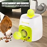 TITA-DONG Automatischer Hundeballwerfer, Interaktive Welpen-Haustierspielzeug-Apportiermaschine, Tennisballwerfer-Wurfspiel, Hundeballwerfermaschine für Große, Mittelgroße und Kleine Hunde