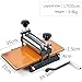 oiakus Printmaking Rubbing Machine, Manual Etching Press, with Metal Roller, 16CM Print Width, Table Size 6.69