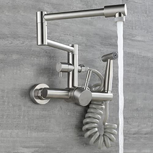 Robinet de cuisine mural multifonction pour libérer un plan de travail encombré - 7