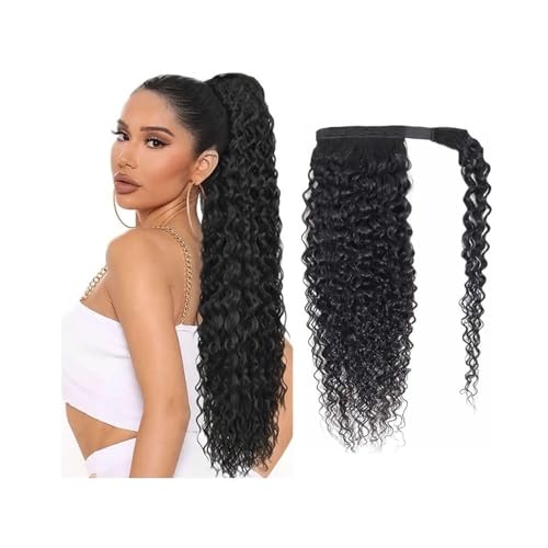 Extensiones de cabello humano tipo coleta de 16" para dar volumen al instante