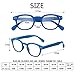 Kerecsen Reading Glasses 6 Pack Great Value Quality Readers Spring Hinge Color Glasses (6 Pairs MIx Color, 1.50)