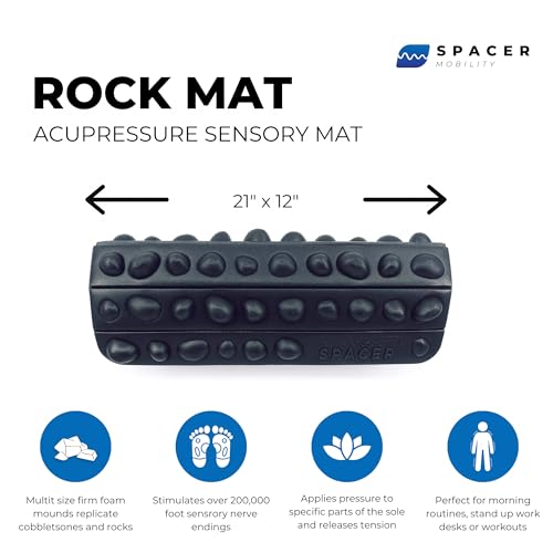 Alfombrilla de roca de espuma firme Spacer Mobility para estimulación 3