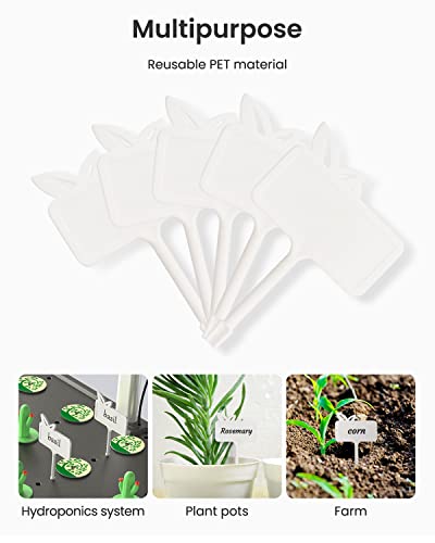 iDOO 138pcs Hydroponic Pods Kit with 24 Grow Sponges, 12 Grow Baskets, 12 Grow Domes, 12 Cover, 12plant Tags, 60 Pod Labels, 6 A&B Plant Food, Compatible with All Brands Hydroponics Supplies