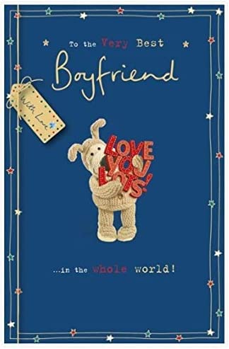 Boofle to The Very Best Boyfriend Birthday Greetings Card