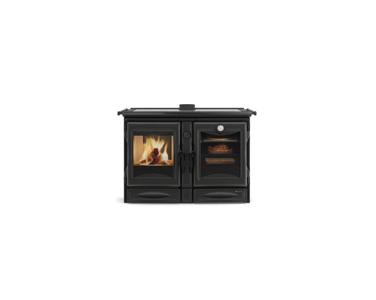 Cuisinière À Bois 12kw Noir - 7016050