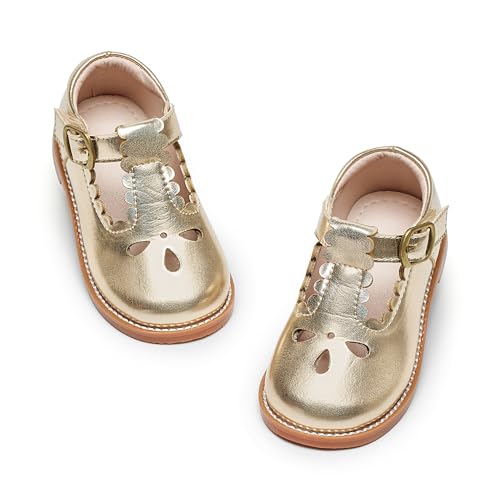 Image of GINFIVE Toddler Girls Mary Jane School Oxford Dress Flat Shoes for Wedding