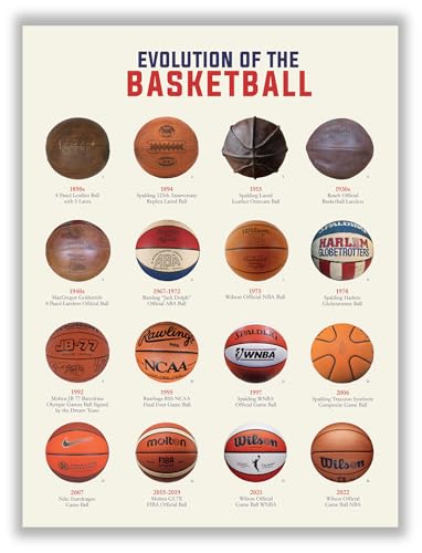 Libemz Basketball Evolution Poster 12x16 Unframed