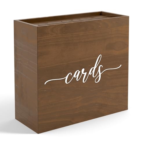 Wooden Wedding Card Box with Slot | Graduation Card Box, Acrylic Wedding Decorations for Reception,...