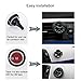 REACHS Car Dashboard Clock Cars Air Vent Clip Quarz Clocks Mini, Luminous Quartz Analog Watch,Universal Pocket Stick-On Clock,Perfect Decoration for Cars/Boats/Bikes/Auto/Home
