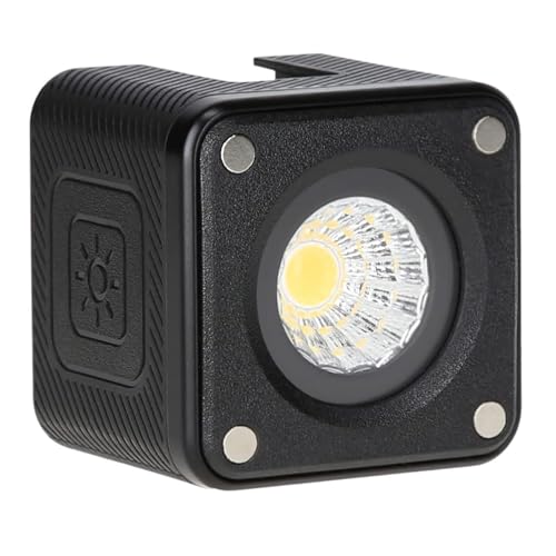 Rollei Lumis Solo 2 Led Würfel Kamera, Kleiner Videoleuchte inkl. Farbfilter für den Einsatz unterwegs, Mini Cube Makro Licht Fotografie 70g 5500K mit Akku, Led-Videoleuchte-Video-Licht-Würfel