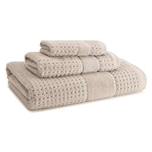 Kassatex Turkish Hammam Collection Towels, 3 Piece Set - Latte