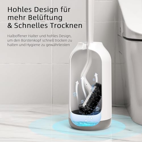 Klobürste Hamitor WC Bürsten- und Halter Set zur Toilettenreinigung